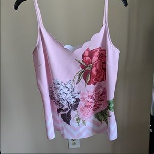Ted Baker Scalloped Top BNWT Size L Pink